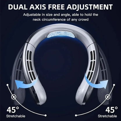 Portable Neck Fan With 8000mAh Battery – Adjustable Airflow