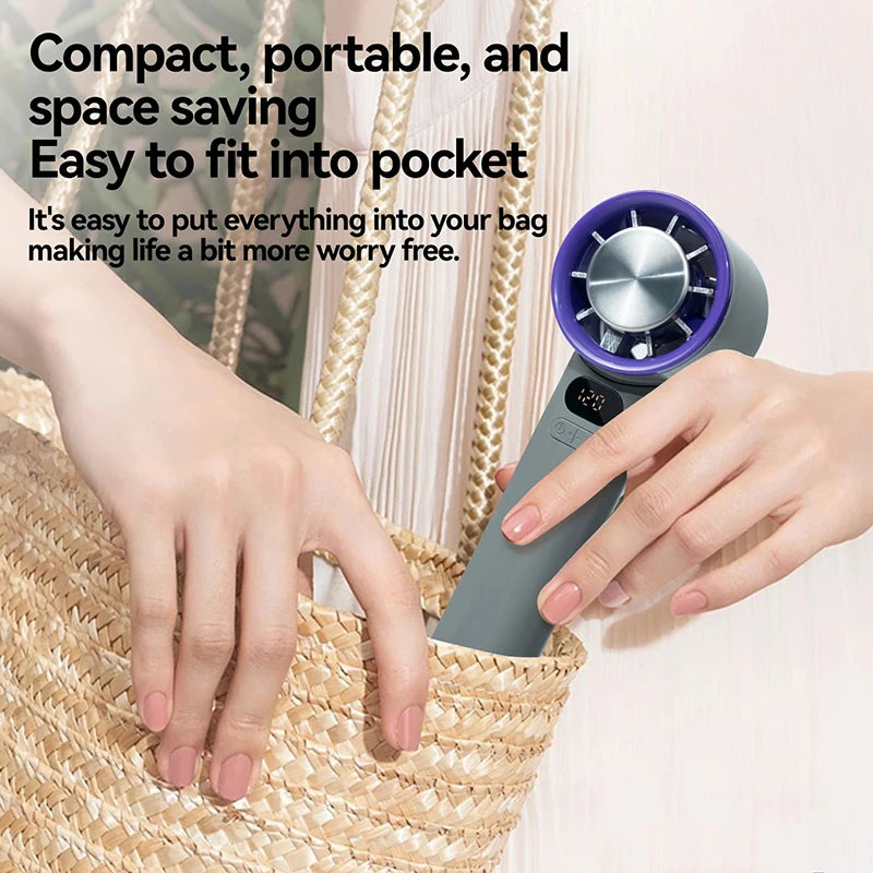 Mini Handheld Fan With 120 Speed Settings – Instant Ice Cooling