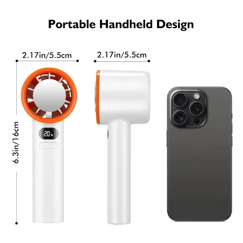 Mini Handheld Fan With 120 Speed Settings – Instant Ice Cooling